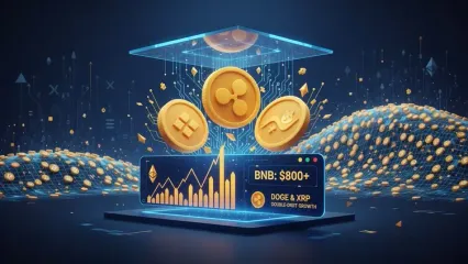 عبور BNB از ۸۰۰ دلار همزمان با رشد دو رقمی دوج‌کوین و ریپل در بازار آلت‌کوین‌ها
