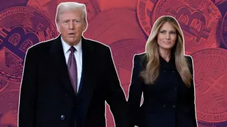 توکن‌های سیاسی در بحران؛ نهنگ‌ها TRUMP و MELANIA را با ضرر میلیونی می‌فروشند!