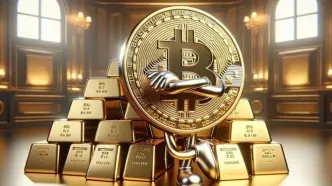 چشم‌انداز بازار؛ بیت کوین و طلای جهانی در بوته آزمایش شرایط بحرانی / آیا بیت کوین از روند صعودی طلای جهانی جا می‌ماند؟